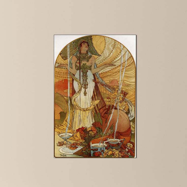Mucha Alphonse - Wrapped Canvas Print, 90cm H x 60cm W x 1.8cm D
