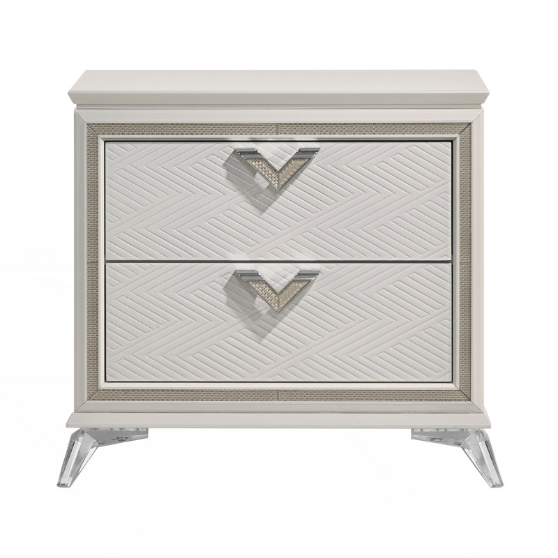Table de chevet 2 tiroirs Modern Luxury