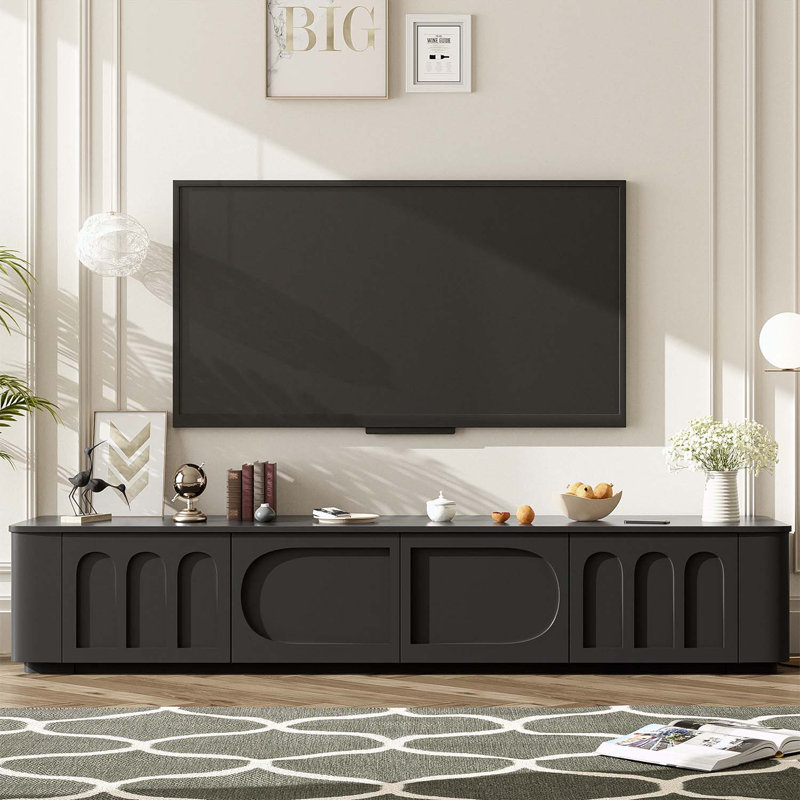70.9'' Modern Console Table, Black