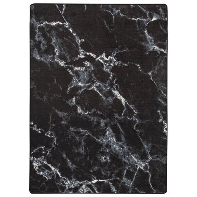 Imagine Stratas Nero Black Area Rug