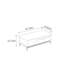 Table basse moderne de style crème
