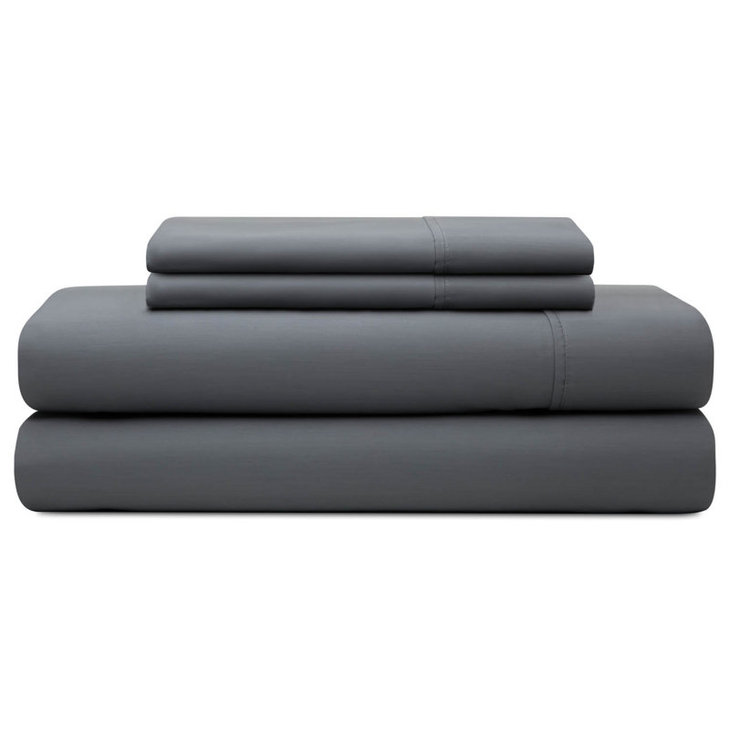 Marigot Brookside 600 Thread Count Sheet Set, California King Sheet Set + 2 Pillowcases, Slate