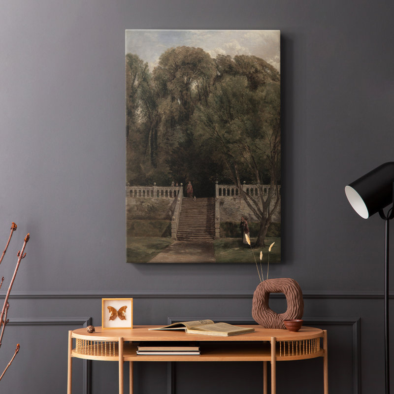 Paysage rétro Cxxxi - galerie Cavas, H 12 po x l 8 po