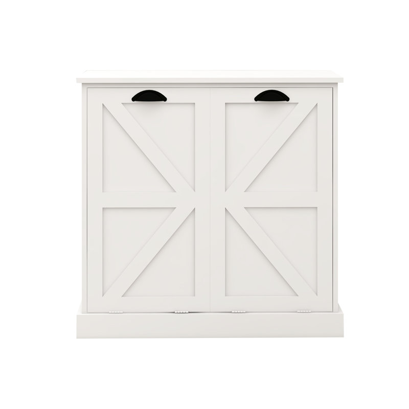 Armoire à linge blanche. Et conception pratique. Sacs amovibles pour plus de commodité. Matériau E1 avec peinture. Structure stable. Revêtement. . Guide d'assemblage. Trieur inclinable à chargement de 100 livres - Tissu élégant