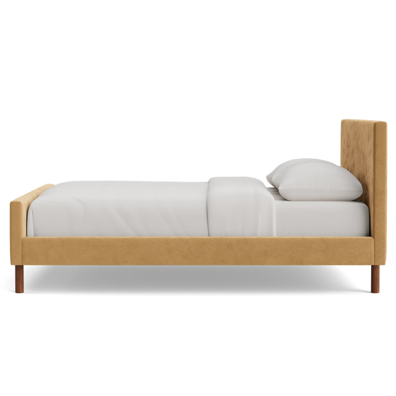 Skinny Fat Bed, Full / Double, Performance Velvet - Nutmeg