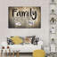 «Family And Home Typographie», impression sur toile-92520031