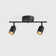 Shura 2-Light Integrated LED Track Light with Rotatable Heads, 1 ft. Fixed Track Lighting Kit, 3000k