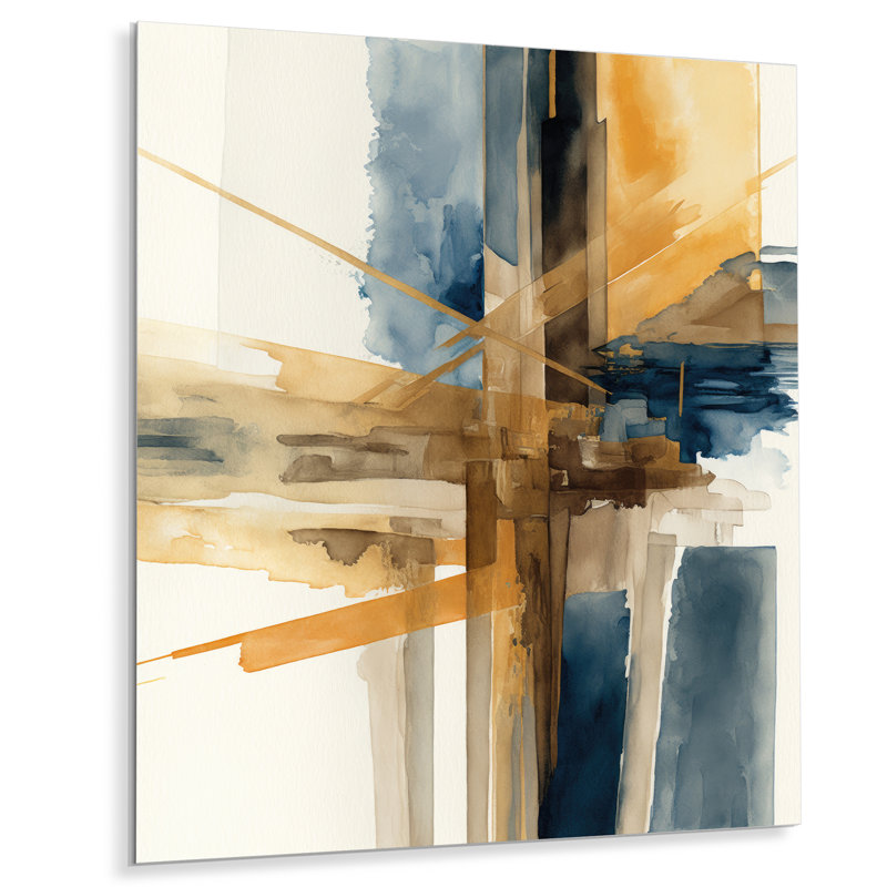 Dolf Abstract Wall Decor on Metal, 40" H x 30" W x 1" D
