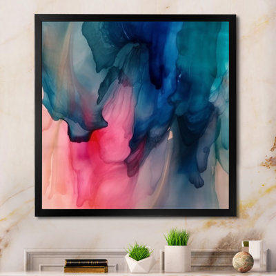 Dequantae " Blue And Pink Watercolor Mix "