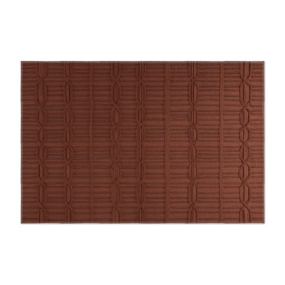Trellis Brown Indoor and Outdoor Area Rug