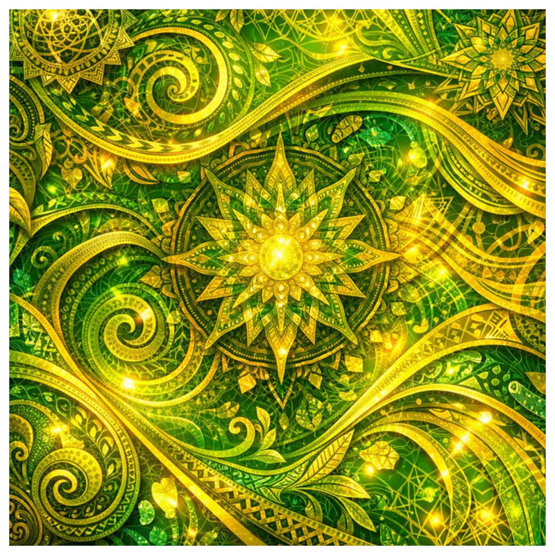 Tapisserie murale complexe - art mural Mandala, 50in H x60in W with 4 Grommets