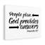 God Provides Proverbs 16:1 1 Piece Wrapped Canvas Wall Art-1207554697