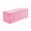 Safar Large Plush Velvet Ottoman Storage Box with Plain Lid Multi Functional Upholstered Blanket Box-116779939-116779910