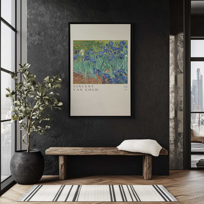 Van Gogh's Irises, reproduction sur toile dans un cadre