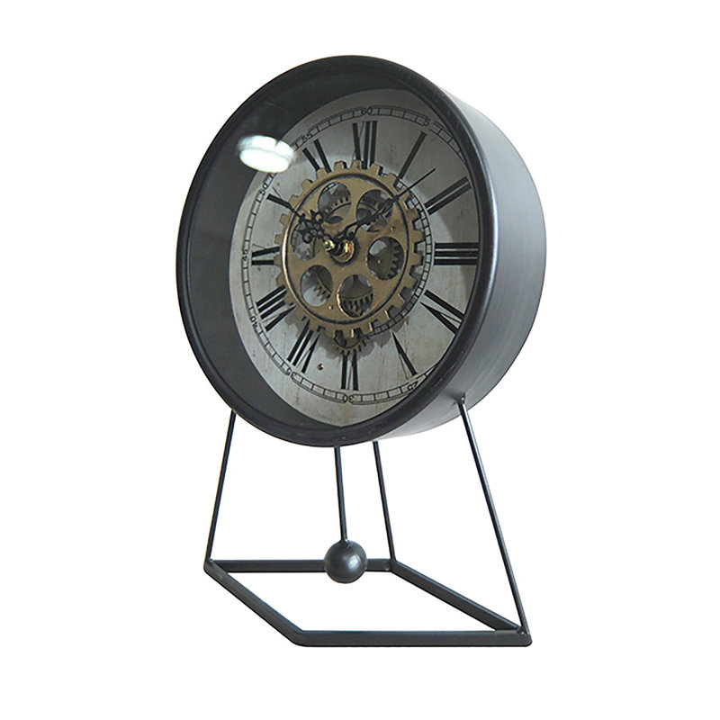 Alarice Metal And Glass Wall Clock