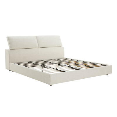 Amaryn Adjustable Pillow-Back Upholstered Platform Bed
