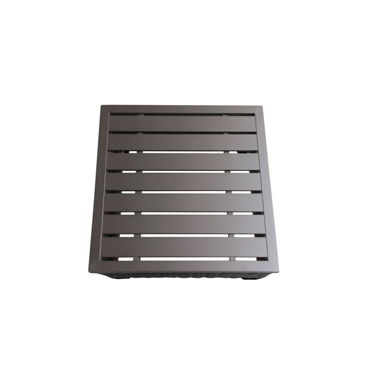 Square Metal Outdoor Side Table