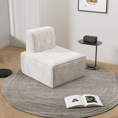 Modular Sherpa Sofa Chair,Floor Sofa for Adults,Fireside Chair,Reading Chair for Living Room,Bedroom,Office