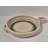 8" Floral Beige Clay Frying Pan