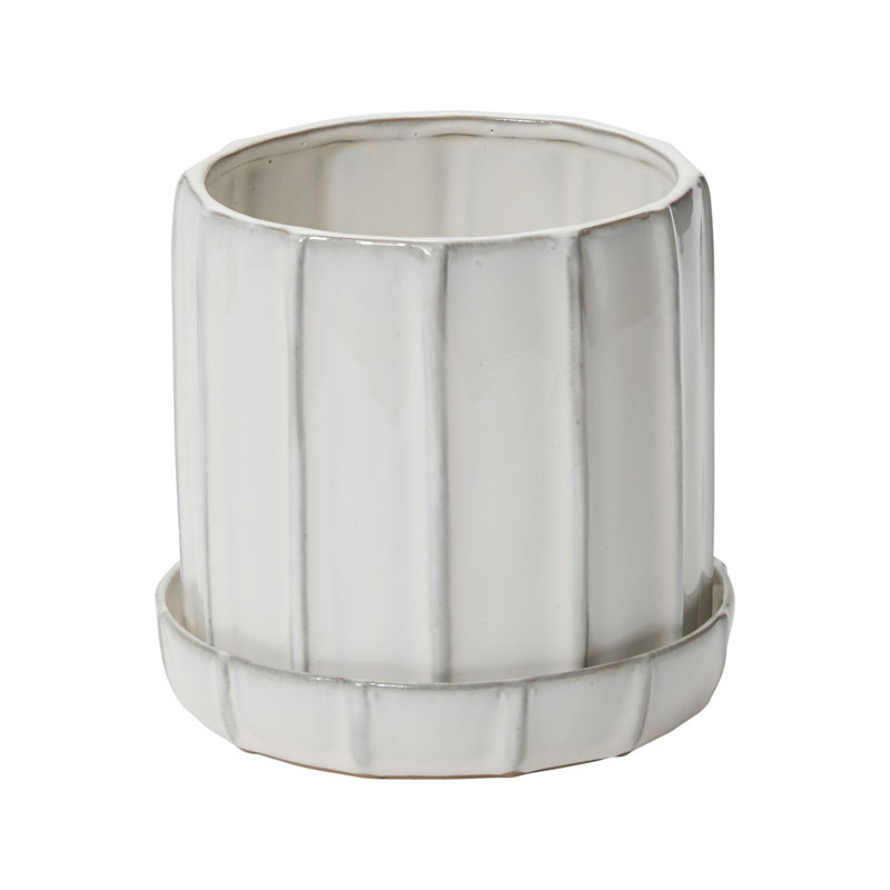 Ceramic Pot Planter, 5.75" H x 6" W x 6" D