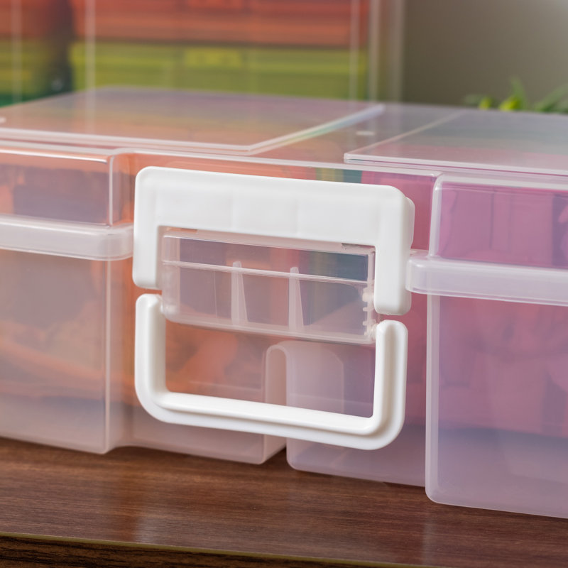 Grande boîte à photos avec étuis IRIS, Multicolore