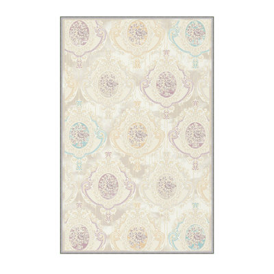 Luxurious 3D Printed Area Carpet, 5.9 x 9.2 Feet | 100% Polyester, 0.3 in Pile Height, 650 g/m² | Antibacterial & Non-Slip Underside, Machine Washable for Easy Care | Perfect for Living Room, Bedroom, or Office Décor