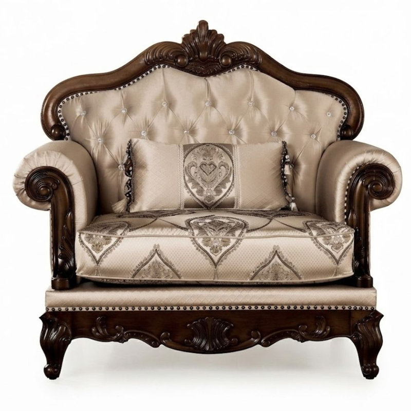 Upholstered Fabric Armchair