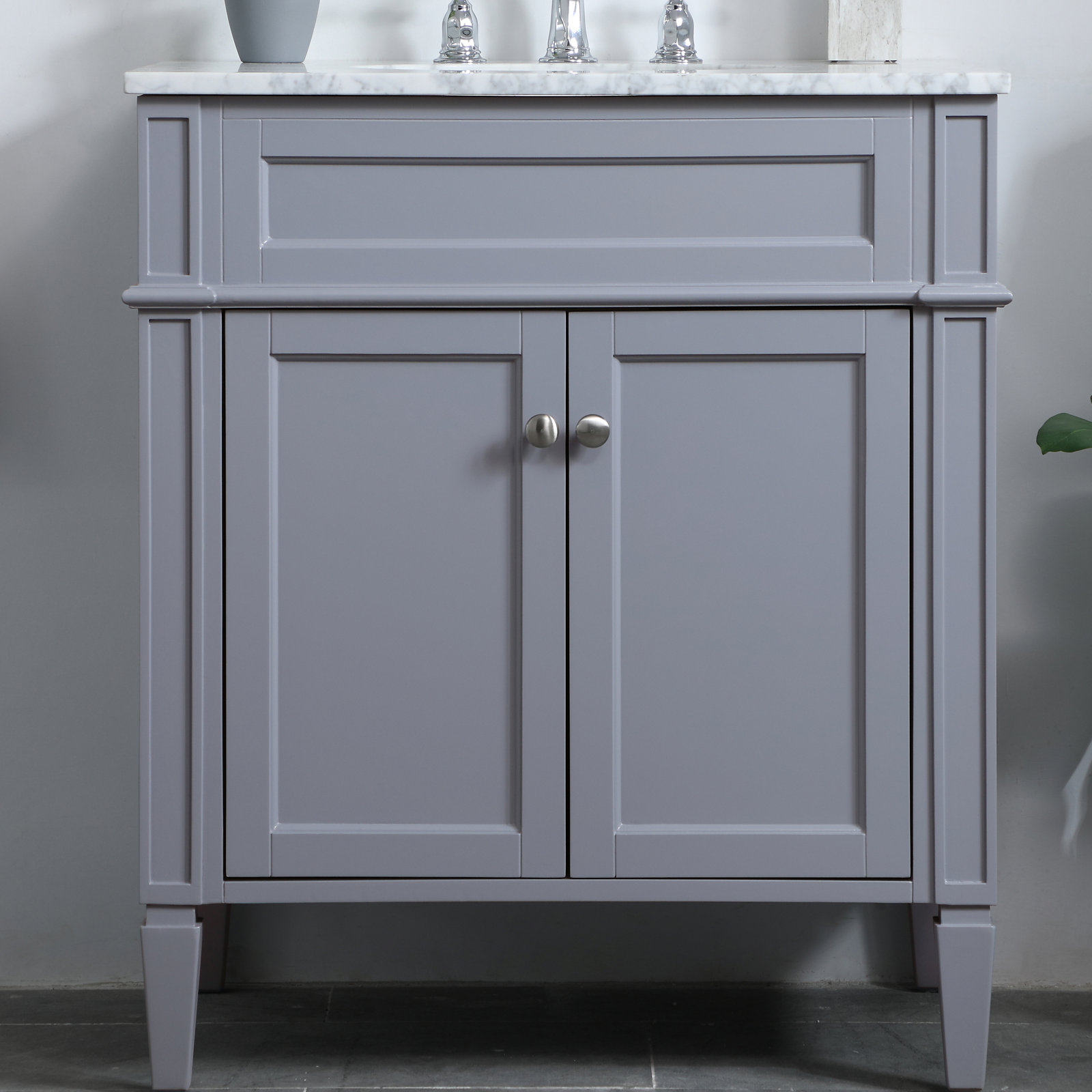 Rivers 30" Single Bathroom Vanity Set, Gray