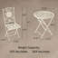 2 - Person Patio Dining Set Round Table with Cushions Included