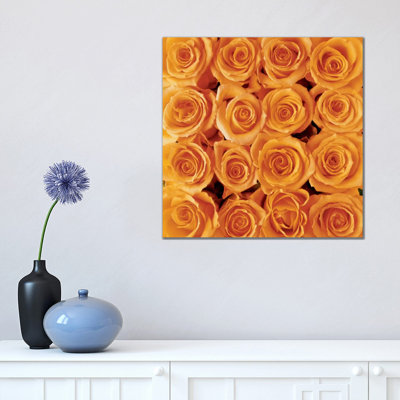Orange Rose Creation by Creatief Met Bloemen - Wrapped Canvas Gallery-Wrapped Canvas Giclée