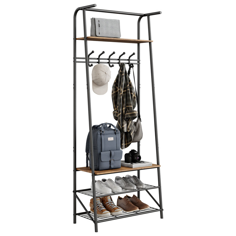 60cm Closet System, Black/Brown, 170cm H x 60cm W x 30cm D
