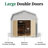 Classic Gambrel Outdoor Wood Storage Barn with 6 ft. Sidewalls-1917739268-1920463497