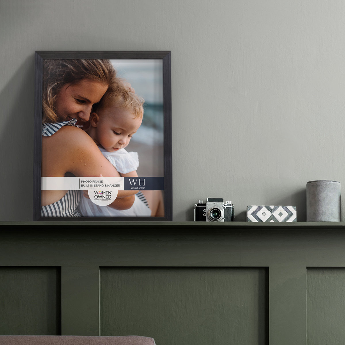 Apolline Wood Picture Frame, Ebony, 8" x 10"