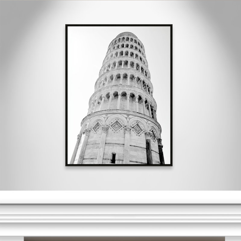 Iconic City Collection "Pisa" par Natalie Carpentieri, Cadre flottant espresso, Non, H 41,5 po x l 31,5 po x P 2 po