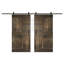 Porte de grange à panneaux et en bois avec quincaillerie d'installation-70255624-60202881