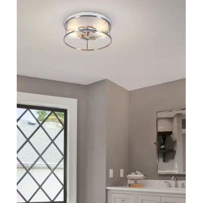 Luminaire encastré 2 lumières l 13 po avec base marbrée Marshel