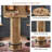 Round Bar Table Set, Farmhouse  Home Bar with 2 barstools-588373490