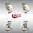 Caster Set with Ball Bearings