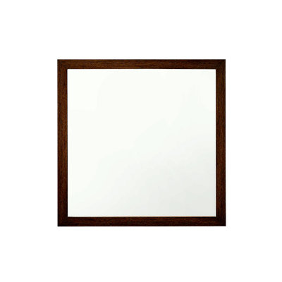 Miroir avec cadre en bois et bord non biseauté
