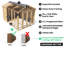 Dunster House Summerhouse 2.4m x 4m (8' x 14') Apex Roof Fully Pressure Treated RagePanda Modular