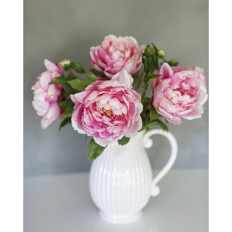 Pink Faux Peony 19.5", Pink