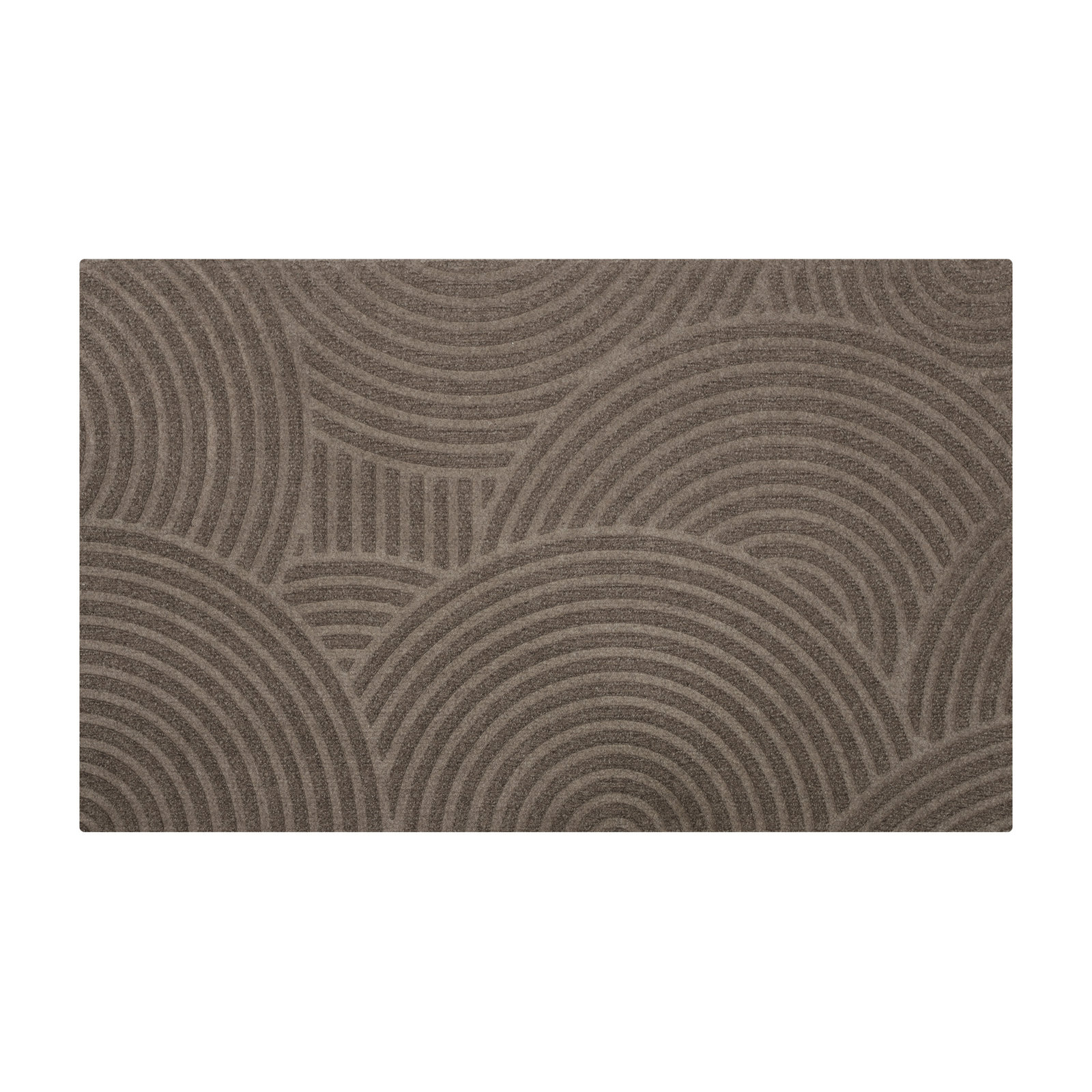 WaterHog Luxe Records Non-Slip Doormat, 21.5" W x 35" L, Greige