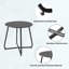Round Metal Outdoor Side Table-873442438-873442439