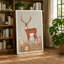 Meadow Deer Mid-Century - Wrapped Canvas-888827026-888827030