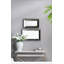 Miroir rectangulaire argent antique avec des accents floraux, parfait pour ajouter de l'élégance et du style à n'importe quelle pièce