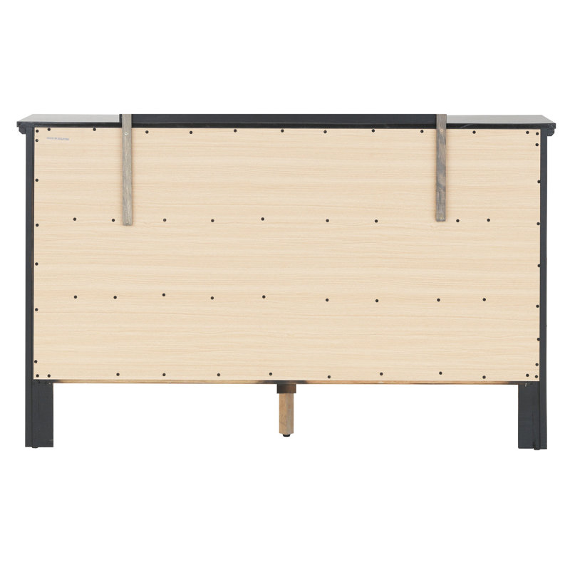 Commode Gl13 Furniture G1336-d en noir - chambre à coucher entièrement assemblée avec un design élégant