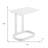 22" White Aluminum Outdoor Side Table