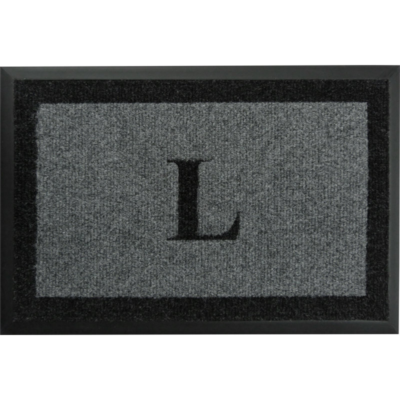 Tapis d'extérieur antidérapant Asai, Gris, L, l 24 po x L 48 po
