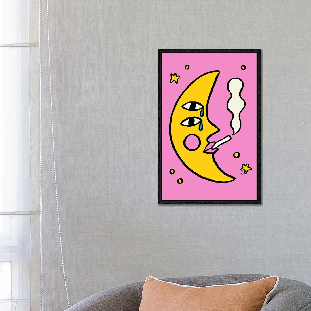 Sassy Moon von Aley Wild - Galerie-verpackte Leinwand Giclée auf Leinwand