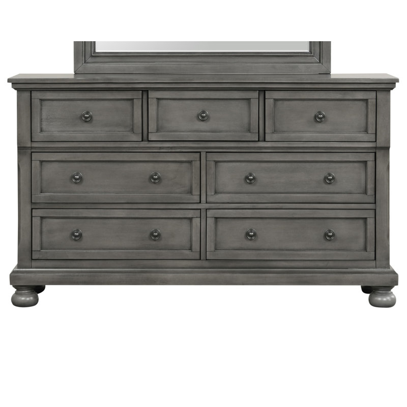 Tudor 60'' W 7 - Drawer Dresser, Gray